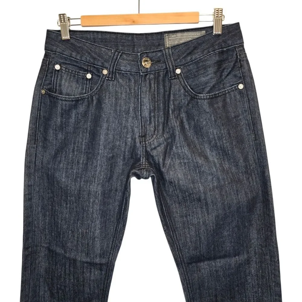 Marc Ecko Men's W32 X L32 Straight Fit Dark Blue Denim Jeans